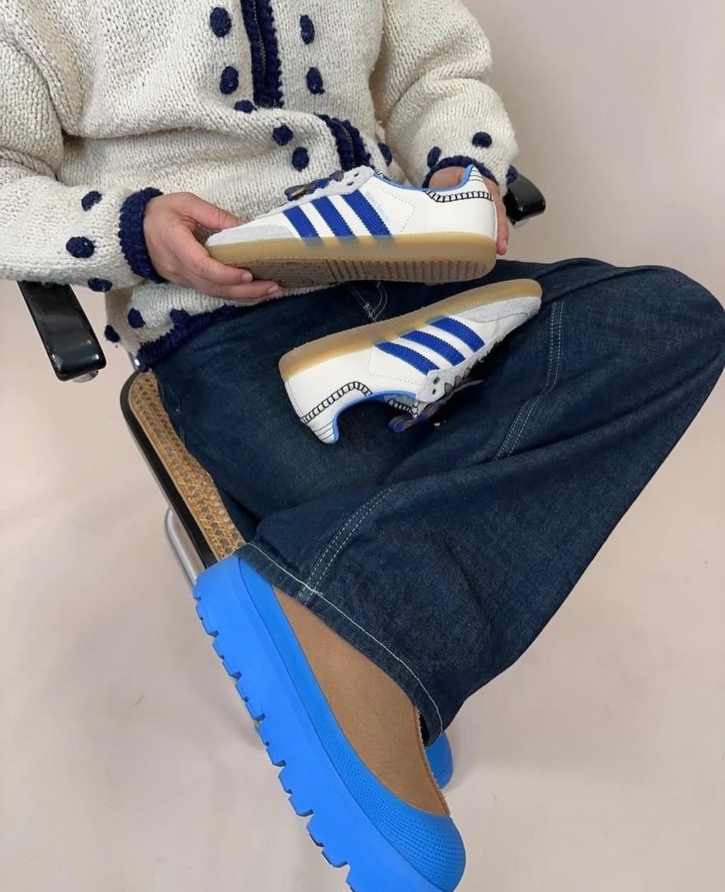 Adidas Samba Nylon Wales Bonner Wonder Clay Royal dropsnkrs