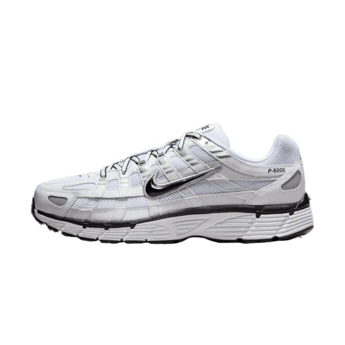 Nike P-6000 Blanc Métallique Argent Noir