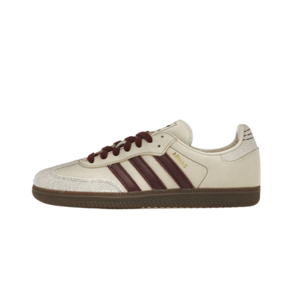 Adidas Samba OG Wonder White Maroon dropsnkrs