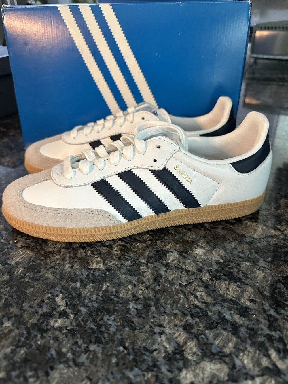 Adidas Samba OG Cloud White Night Indigo Gum