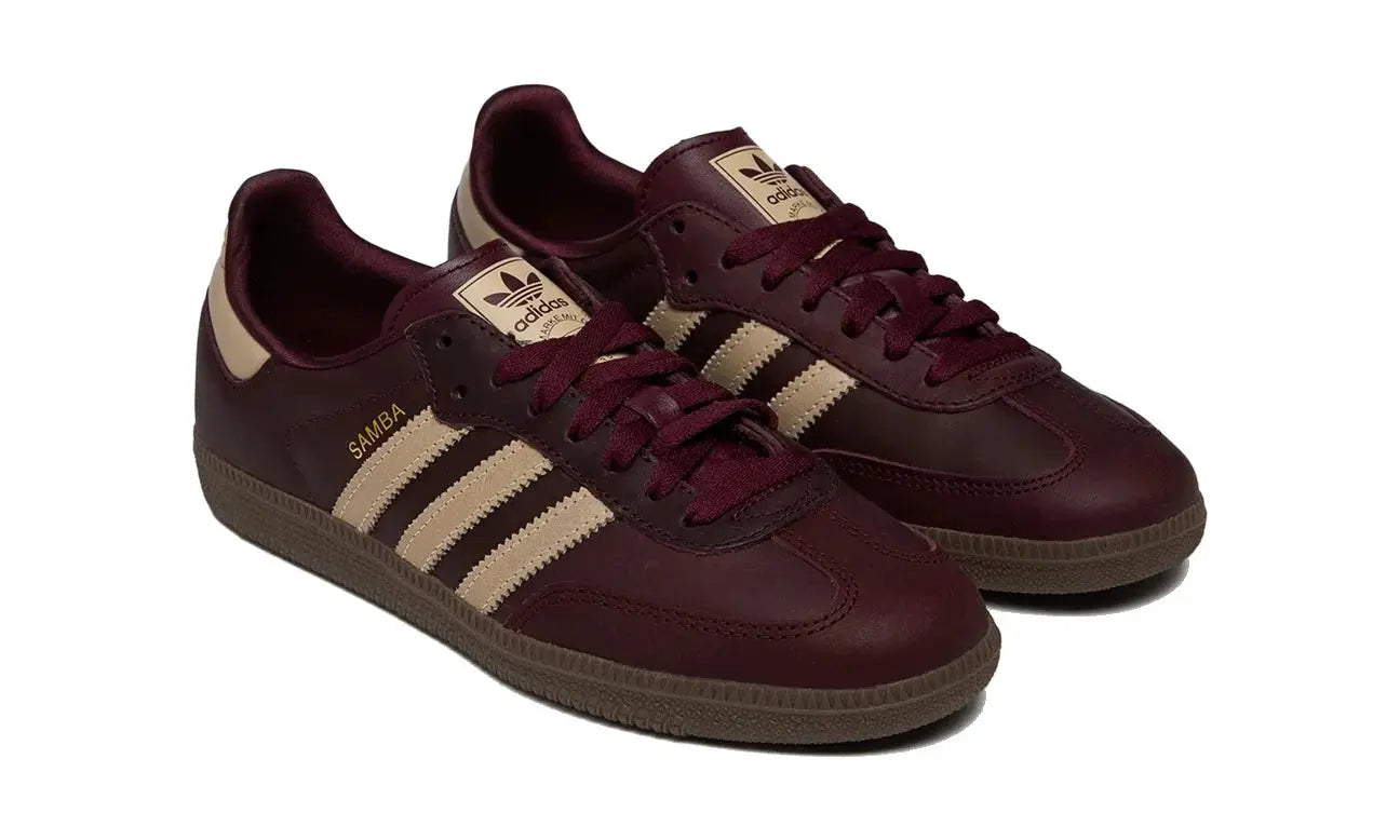 Adidas Samba OG Maroon Crystal Sand dropsnkrs