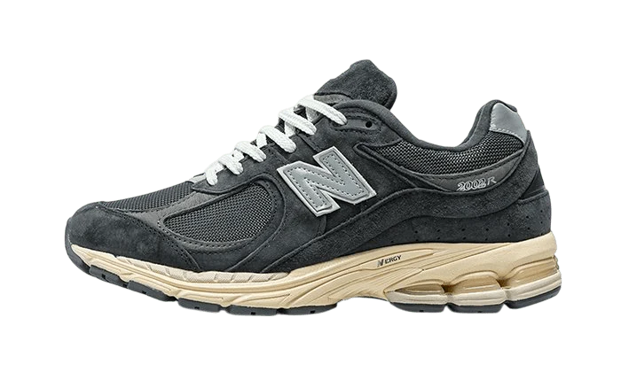 New Balance 2002R Black Dark Grey - dropsnkrs