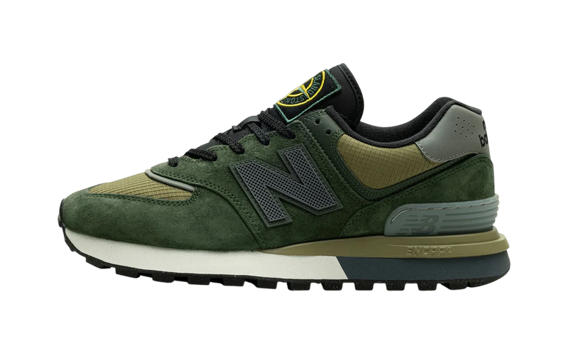 New Balance 574 Legacy Stone Island Dark Green - dropsnkrs