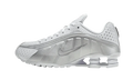 Nike Shox R4 White Metallic Silver dropsnkrs