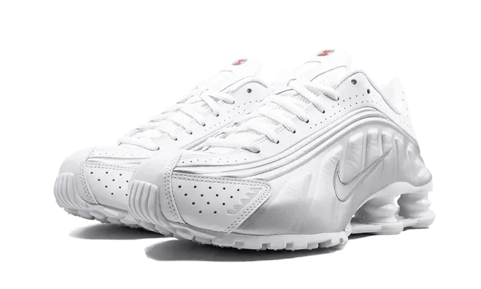 Nike Shox R4 White Metallic Silver