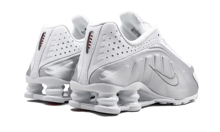 Nike Shox R4 White Metallic Silver