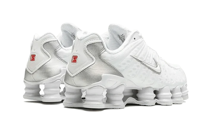 Nike Shox TL White Metallic Silver Max Orange