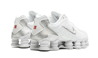 Nike Shox TL White Metallic Silver Max Orange
