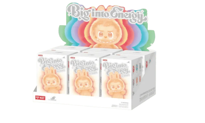 Boîte aveugle en vinyle Pop Mart Labubu The Monsters Big into Energy