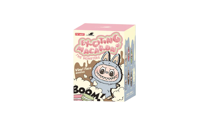 Pop Mart Labubu The Monsters Exciting Macarons Vinyl Face Blind Box